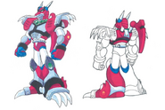 Mega Man X4 concept art.