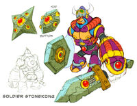 Concept art of Soldier Stonekong.