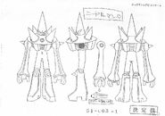 SpikeMan design sheet #1. (Rockman.EXE Stream)