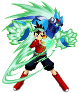 Geo and Omega-Xis in Mega Man Star Force.