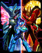 Mega Man Star Force 3 promo artwork.