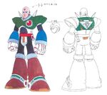 Concept art of Sigma's original body in Mega Man X4.