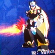 Black Zero with the Red Lotus Saber in Mega Man X: Command Mission.