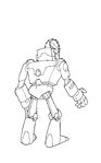 Metal Man Captain N Production Sketch (Rear)