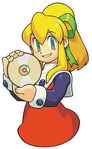 Roll holding a CD in Mega Man & Bass