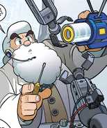 Dr. Light working on the Magnet Beam in Mega Man #3.