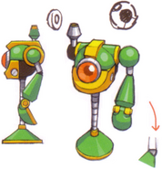 Concept art from Mega Man Maverick Hunter X.