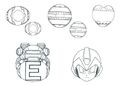 Item concept art for Mega Man X (video game).