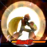 Zero Buster prepared for Rekkouha in Marvel vs. Capcom 3.