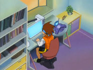 Lan's room in the anime.