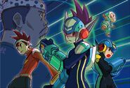 Mega Man Star Force Official Complete Works illustration.