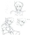 Alia sketches for Mega Man X5.