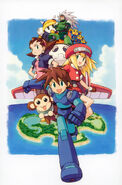 Mega Man Legends (video game) PSP artwork