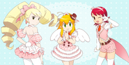 Luna, Roll, and Mayl as idols for April Fools 2012.