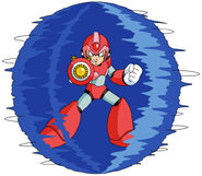 X using Rolling Shield in its charged state.