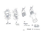 Metal Man's Arm Transformation Captain N Production Sketch