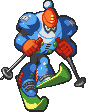 Blizzard Man's CD database sprite from Mega Man & Bass.