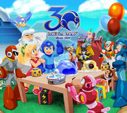 Mega Man 30th anniversary poster