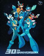 Rockman 30th anniversary poster.