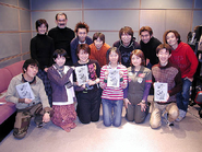 Japanese voice cast group picture.