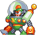 Bustshot sprite of Dynamo Man.