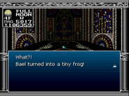 Bael as a frog in Kyuuyaku Megami Tensei