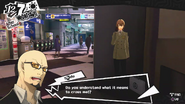 Shido threatens Akechi.