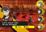 Initiating an All-Out Attack in Persona 4