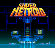 Title Screen of Super Metroid