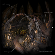 Concept art for the interior of a Leviathan in Metroid Prime 3: Corruption. From ek2studios.com.