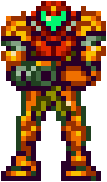 Varia Suit sprite, used in the opening of Metroid Fusion and for the SA-X.