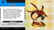 Vorash Trophy in Super Smash Bros. for Wii U