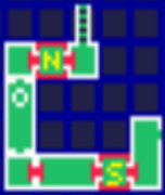 The map of the Restricted Zone after its Restricted Laboratory area has been detached (most of the left side is gone along with the accompanying connecting doors which are now sealed by impassible station locks).