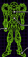 Varia Suit blueprint displayed on the Samus Screen.