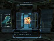 Fireflea scan in an early build of Metroid Prime.