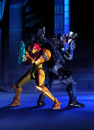 Samus Aran and Anthony Higgs