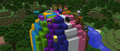 The first instance of glazed terracotta appears in this banner for snapshot 17w06a. (Magenta, top center of structure)