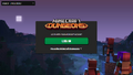 The Minecraft Dungeons Launcher login screen.