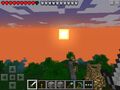 A Pocket Edition sunset.