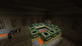 Minecart with Chest generated on Top of End Portal Frame, because there is Mineshaft behind the Wall.