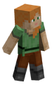 Alex, as they appear in Minecraft Dungeons.