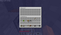 A Minecart opened in Minecraft Infdev