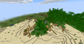 A plains village reaching into a jungle and a desert.