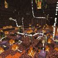 Uma imagem mostrada pelo Jeb_ de shulkers atacando blazes no Nether.