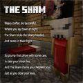 The Sham, a villainous, sentient bed featured in the Campfire Tales skin pack.