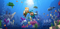 Steve, and Alex as shown in the Update Aquatic artwork.