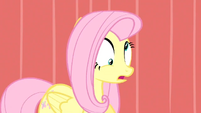 Fluttershy after bumping into one of the goats.