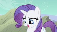 Rarity looking for the right words.