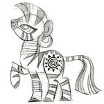 Lauren Faust's sketch of Zecora, then called "Shaman"