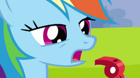 How did Rainbow blow that whistle without hooves?